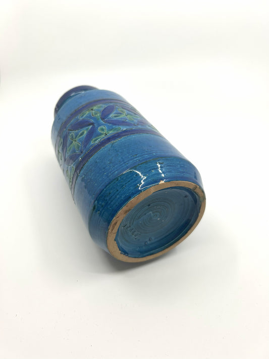 Signatur Aldo Londi Bitossi Vase, Italien, authentische Keramikmarkierung 60er Jahre