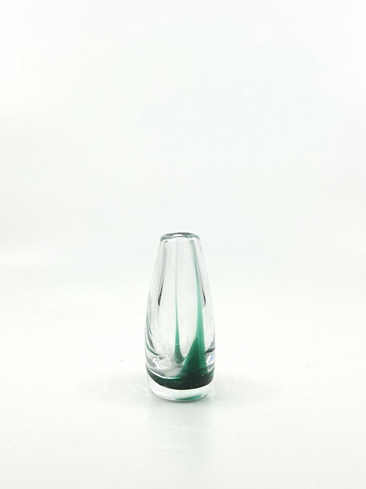 Seitenansicht Glasvase Contour Mini von Vicke Lindstrand, schwedisches Vintage-Design der 60er-Jahre, Mid-Century-Stil