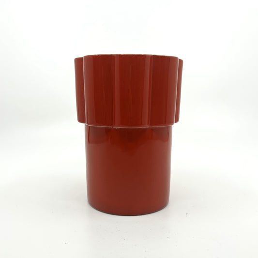 Karin Björquist Vase Konnex  in rot Gustavsberg Schweden
