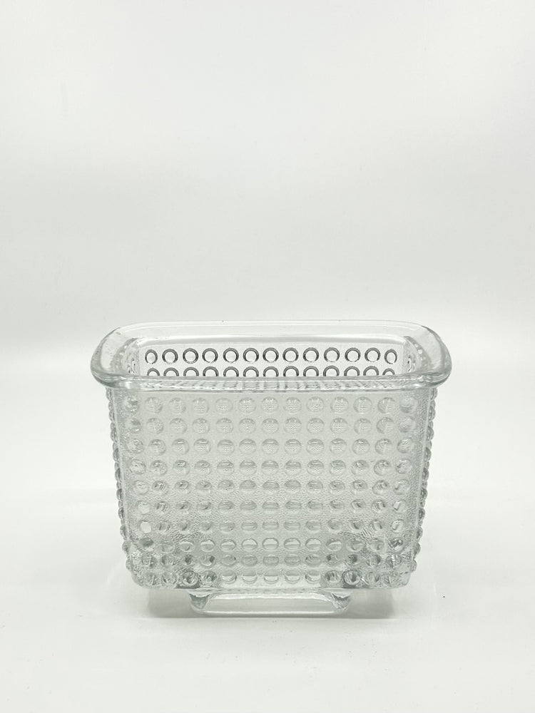 František Vízner Vase für Sklo Union, 1960er Jahre – tschechisches Glasdesign mit klarer Form und markanter Noppenstruktur