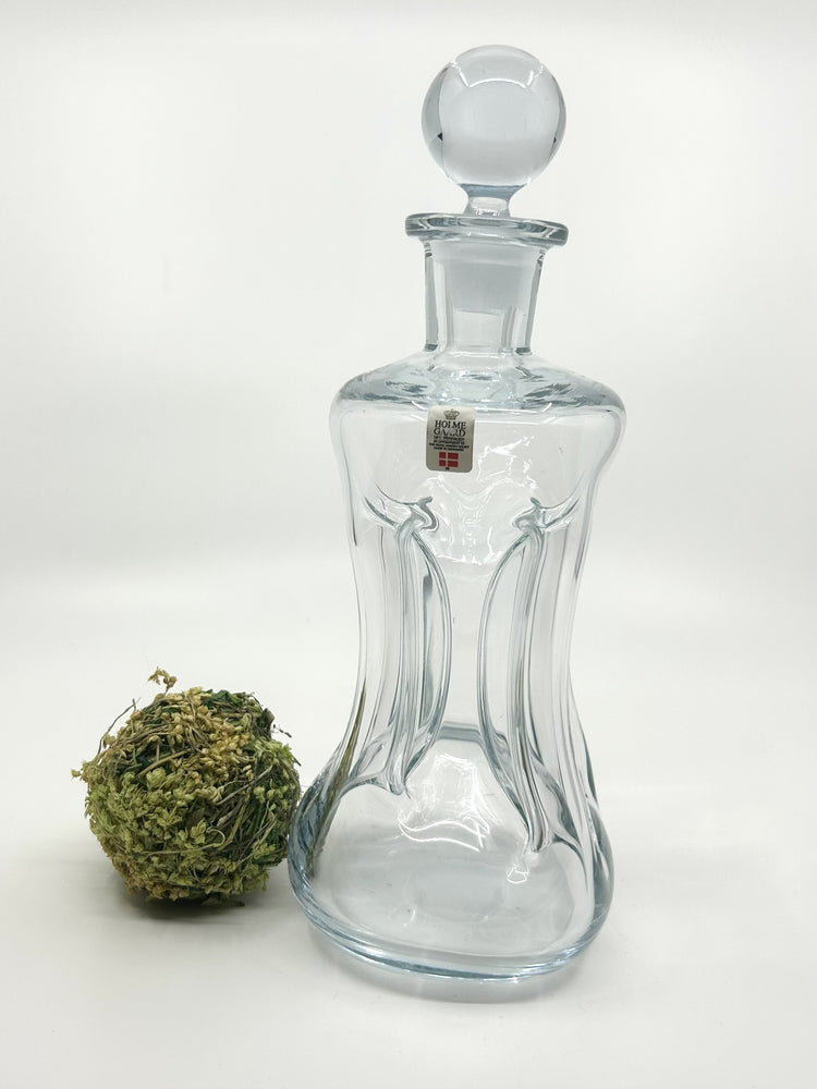 Holmegaard Kluk Kluk Karaffen, dänisches Mid-Century-Design aus den 60er Jahren, handgefertigtes Glas mit organischer Form