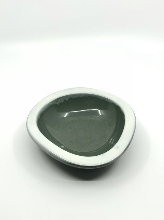 Vintage Schale aus Steingut von Vicke Lindstrand, Upsala-Ekeby, 1960er Jahre, mit weicher organischer Form und matter Glasur