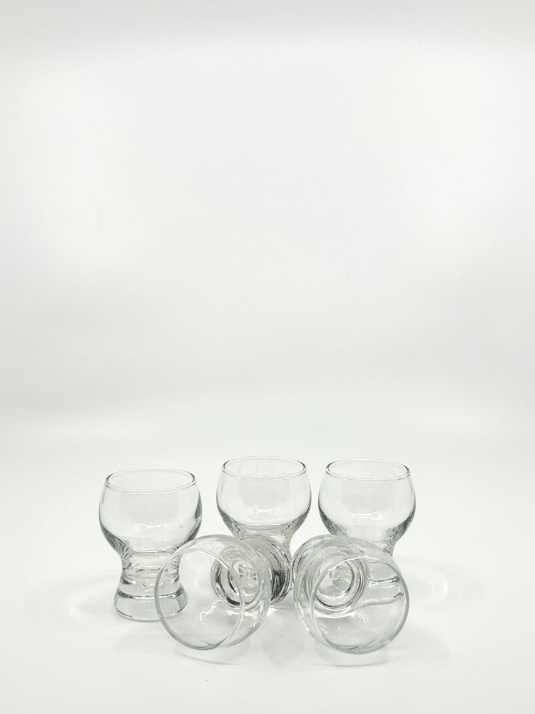 Vintage Set aus fünf ‚Rondo‘ Digestivegläsern von Göran Wärff, Kosta Boda – skandinavische Moderne, 1960er Jahre