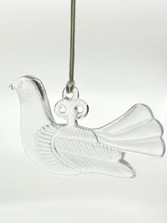 Hängende Glas-Taube von Bertil Vallien für Kosta Boda, skandinavische Fensterdekoration, 70s Designklassiker“