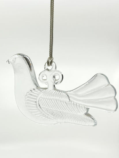 Hängende Glas-Taube von Bertil Vallien für Kosta Boda, skandinavische Fensterdekoration, 70s Designklassiker“