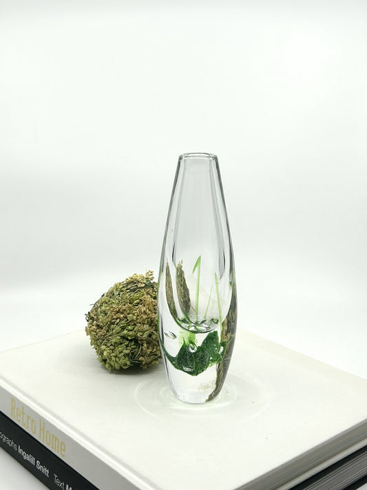 Glasvase Sjögräs von Vicke Lindstrand, schwedisches Vintage-Design der 60er-Jahre, Mid-Century-Stil