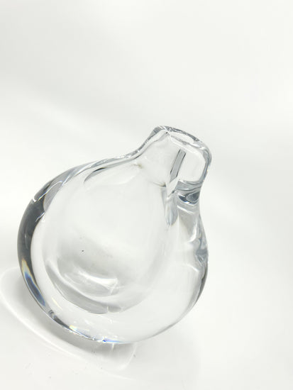 Detailansicht Bertil Vallien Opus Vase, Kosta Boda, mundgeblasenes Glasobjekt aus Schweden, 1970er Jahre