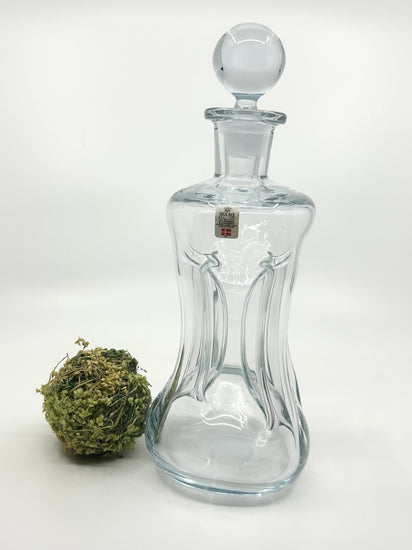 Holmegaard Kluk Kluk Karaffen, dänisches Mid-Century-Design aus den 60er Jahren, handgefertigtes Glas mit organischer Form