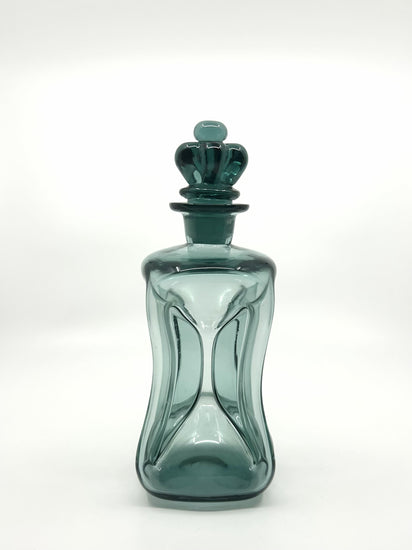 Holmegaard Kluk Kluk Karaffe, 1960er Jahre, klassisches Beispiel dänischer Glaskunst im Mid-Century-Stil