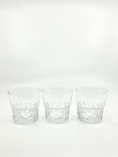 et aus Kimara Gläsern von Timo Sarpaneva für Iittala, handgefertigtes finnisches Glasdesign der 70er Jahre