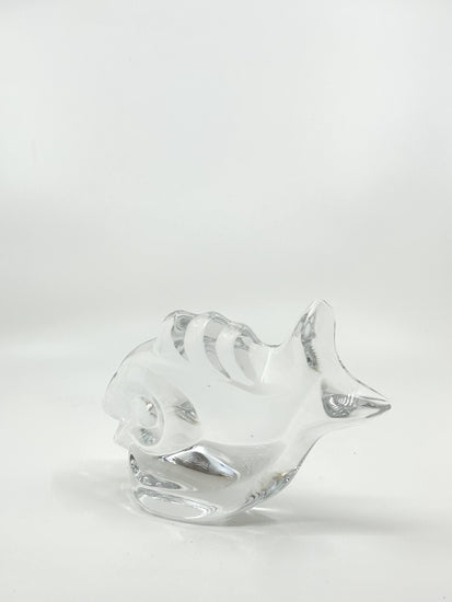 Glasobjekt ‚Fisch‘ von Lars Hellsten für Orrefors – handgefertigtes skandinavisches Design der 70er Jahre