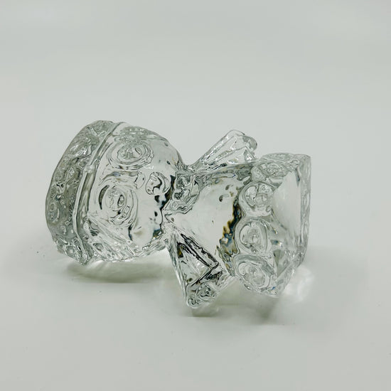 Folkloristische Engel-Figur aus Glas von Reijmyre – skandinavisches Designobjekt der 1960er Jahre mit sanfter Transparenz