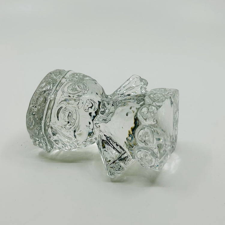 Folkloristische Engel-Figur aus Glas von Reijmyre – skandinavisches Designobjekt der 1960er Jahre mit sanfter Transparenz