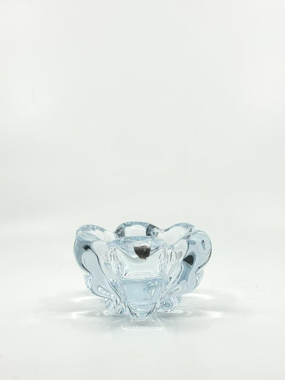 Vintage Glas-Schale ‘Stella Polaris’ von Vicke Lindstrand, Kosta Boda – elegantes Mid-Century-Design mit fließenden Konturen und Lichtspiel